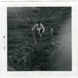 "Keith Stewart; How NOT to get over a fence," Club Championships, Presbyterian Harrier Club - Wellington