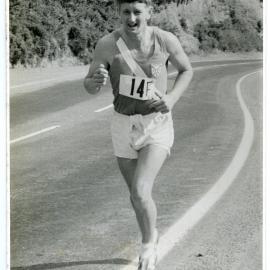 "Albert Pledger puffing up the Rimutakas in the 1969 Relay," Presbyterian Harrier Club - Wellington