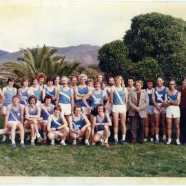 Group portrait of the Presbyterian Harrier Club - Wellington, 1978