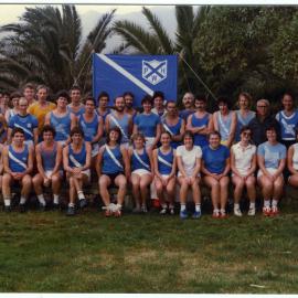 Group portrait of the Presbyterian Harrier Club - Wellington, 1981