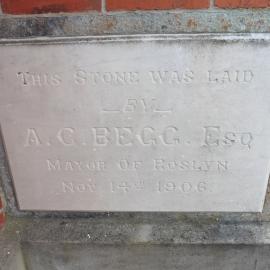Foundation stone, Kaikorai Church