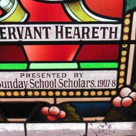 Detail of Sunday School Scholars' window