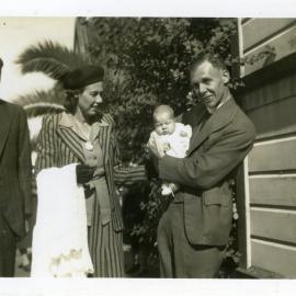 Rev. A. Miller with Mrs. J. Miller and Baby