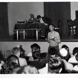 Ron Cormack Addressing Bible Class Meeting