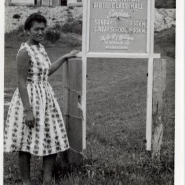 Girl Outside Bible Class Hall