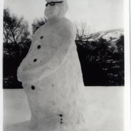 Snowman at Knox College