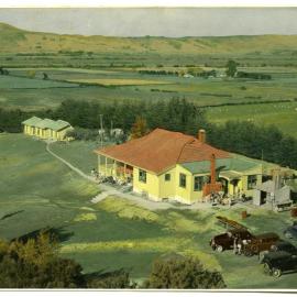 Colourised view of Tirohanga Campsite