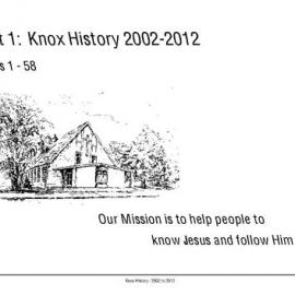 Knox St Columba History 2002-2012 