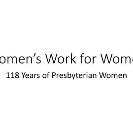 Women's Work for Women