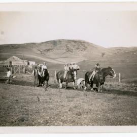 Getting ready to puddle the mud