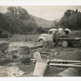 Laying the church foundation