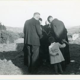 In a huddle - Morrisons Church Consecration