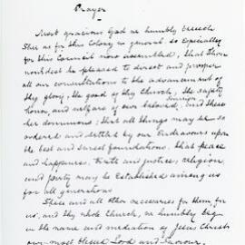 Thomas Burns' Prayer