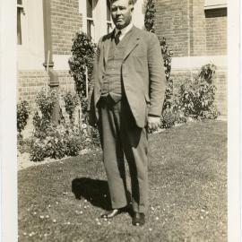 Rev. Dr. EN Merrington outside Knox College