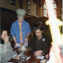 Students In Dining Hall, Serving Dinner