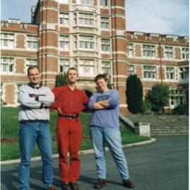 Standing outside Knox College