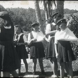 Māori Girls Brigade Practicing First Aid