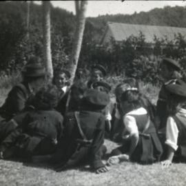 Māori Girls' Life Brigade Company and Their Leader