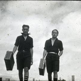 Two Māori Young Men Walking With Style