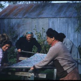 Quilt Making at Nūhaka, New Zealand
