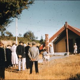 Gathering at the Waitahanui Marae