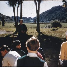 Matahi Māori Mission School Students with Miss Crawford