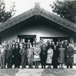 Māori Synod Workers on Te Maungarongo Front Steps
