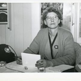 Unknown Woman At Desk