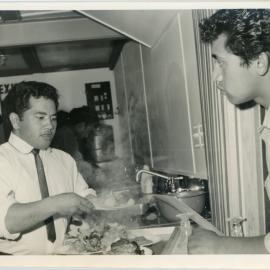 Unknown Māori Young Men In The Kitchen
