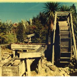 Gold Mining Water Wheel and Sluice