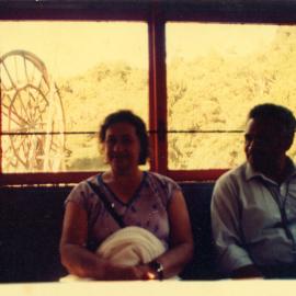 Unknown Woman and The Very Rev. Takao On The Goldfields Railway at Waikino