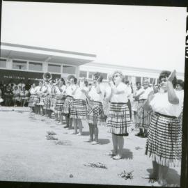 Powhiri Kapa Haka Outside of The Te Aka Puahou Building in Whakatāne