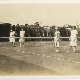 Doubles Tennis Match