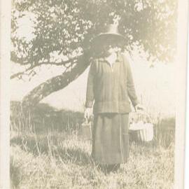 Unknown Woman With Basket