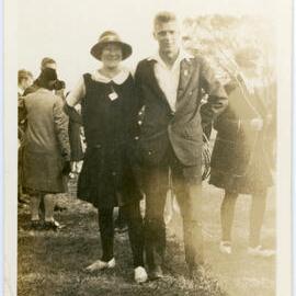 Unknown Couple At Outside Event
