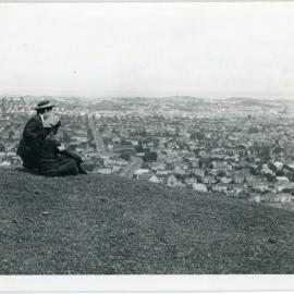 Two Girls' Brigade Friends Looking Down At Auckland