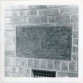 100th Anniversary Stone Laid By Rev. Laughton