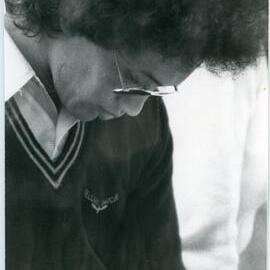 Unknown Māori Man With Pen Looking Down