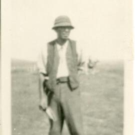 Unknown Māori Man Standing In A Clearing