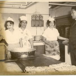Rev. Tame (Tom) Hawea Visitis With Kitchen Staff