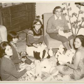 Mrs. P. Leach With Pentland Ave Hostel Residents