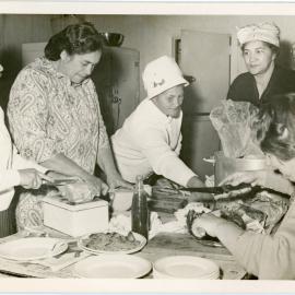 Women In The Dining Hall Kitchen