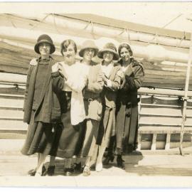 Five Friends On Board Ship