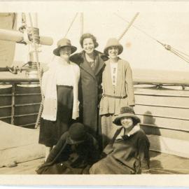 Five Unknown Women On A Ship