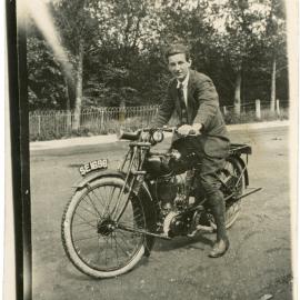 Unknown Man On A Motorcycle