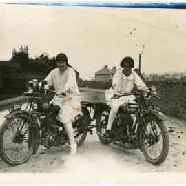 Two Women On Two Motorcycles