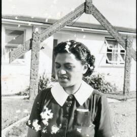 Meri Taka Outside the Māori Theological College