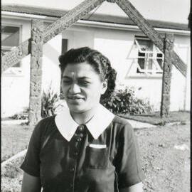 Meri Taka Outside the Māori Theological College
