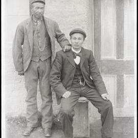 Two Unknown Chinese Men Pose For the Camera