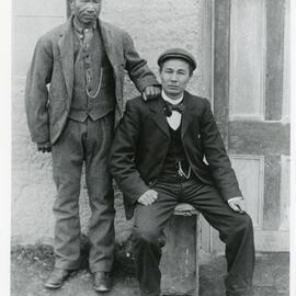 Jim Shan and unidentified man